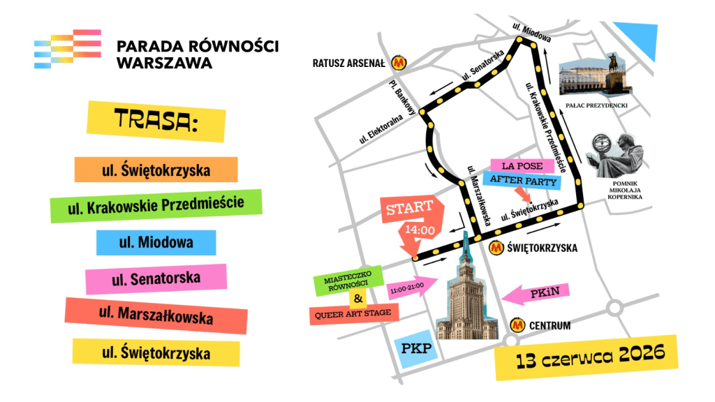 Parada Równości w Warszawie po raz trzeci z OGAE Polska i Eurowizja.org! Platforma z eurowizyjnymi przebojami na ulicach stolicy już w sobotę!